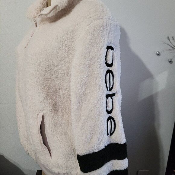 BEBE SPORT Stripe Jacket Black S 170 - Picture 7 of 11